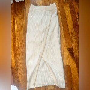 Zara slit sweater maxi skirt